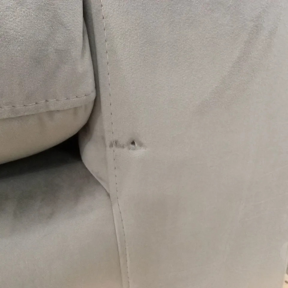 MANHATTAN 3 SEATER SOFA, GREY HOUSE VELVET