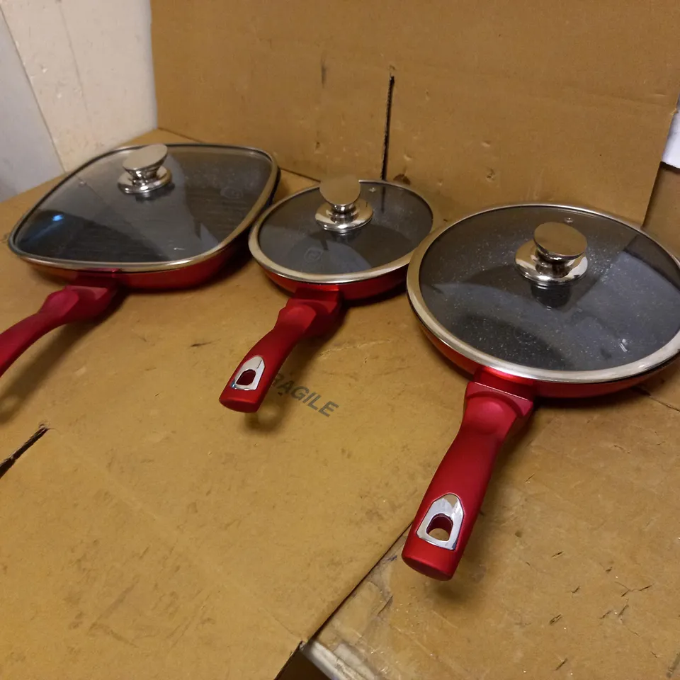 BERLINGHER HAUS SET OF 3 NON STICK PANS