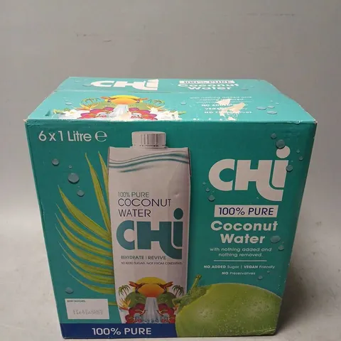 BOXED CHI COCONUT WATER (6x1L) - COLLECTION ONLY