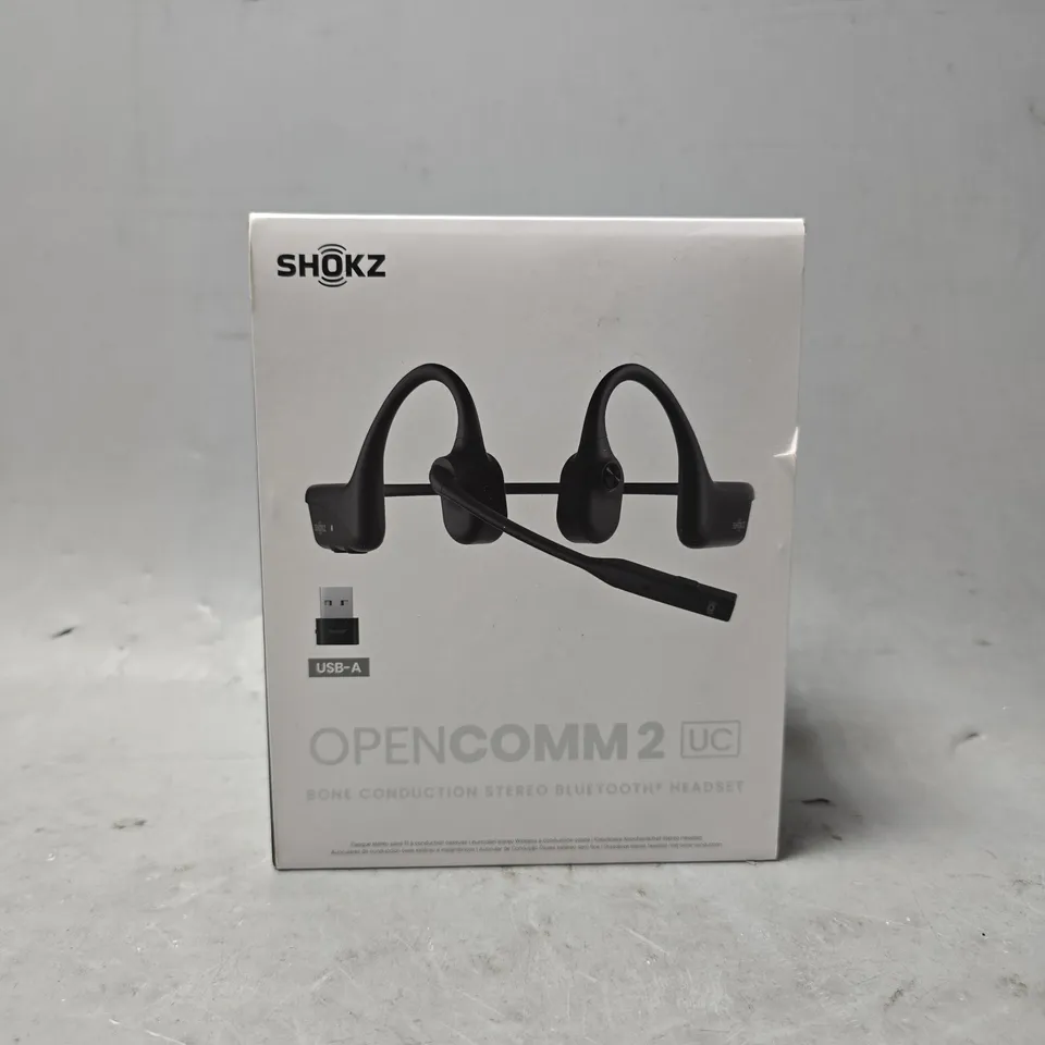 SHOKZ OPENCOMM 1 BONE CONDUCTION STEREO BLUETOOTH HEADSET