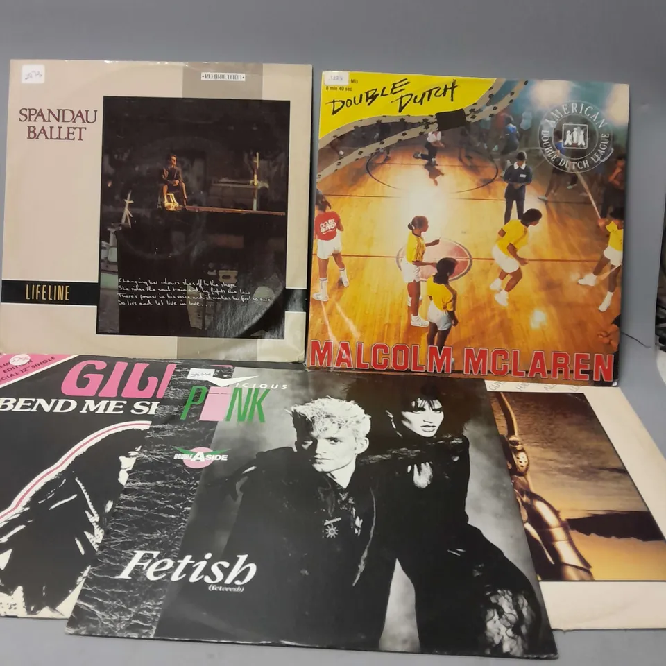10 ASSORTED VINYL RECORDS TO INCLUDE ABBA SUPERTROUPER, PHIL COLLINS I MISSED AGAIN, THOMPSONTWINS HOLD ME NOW, ETC