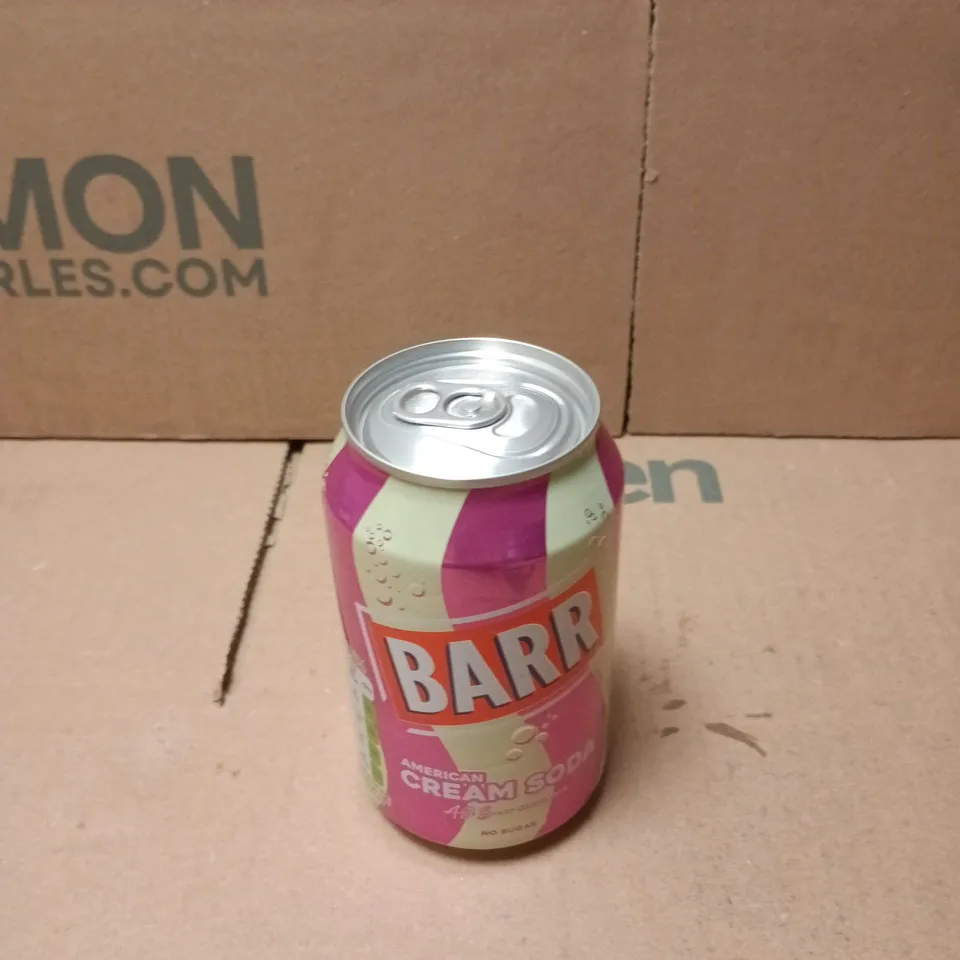 APPROXIMATELY 20 X 330ML CANS OF BARR AMERICAN CREAM SODA 