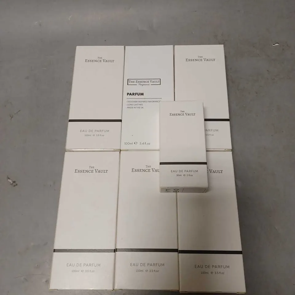 APPROXIMATELY 6 ASSORTED THE ESSENCE VAULT FRAGRANCES TO INCLUDE - 79 - 341 - 427 - ETC