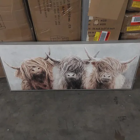 BOXED THREE OF A KIND BY CHARLOTTE OAKLEY - SINGLE PICTURE FRAME PAINTING