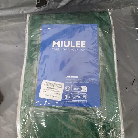 MIULEE EMERALD CURTAINS 117X228CM 