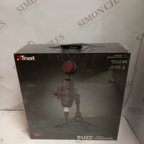 BOXED SEALED TRUST BUZZ STREAMING MICROPHONE