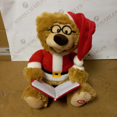 27 CM BATTERY OPERATED STORY TELLING CHRISTMAS BEAR