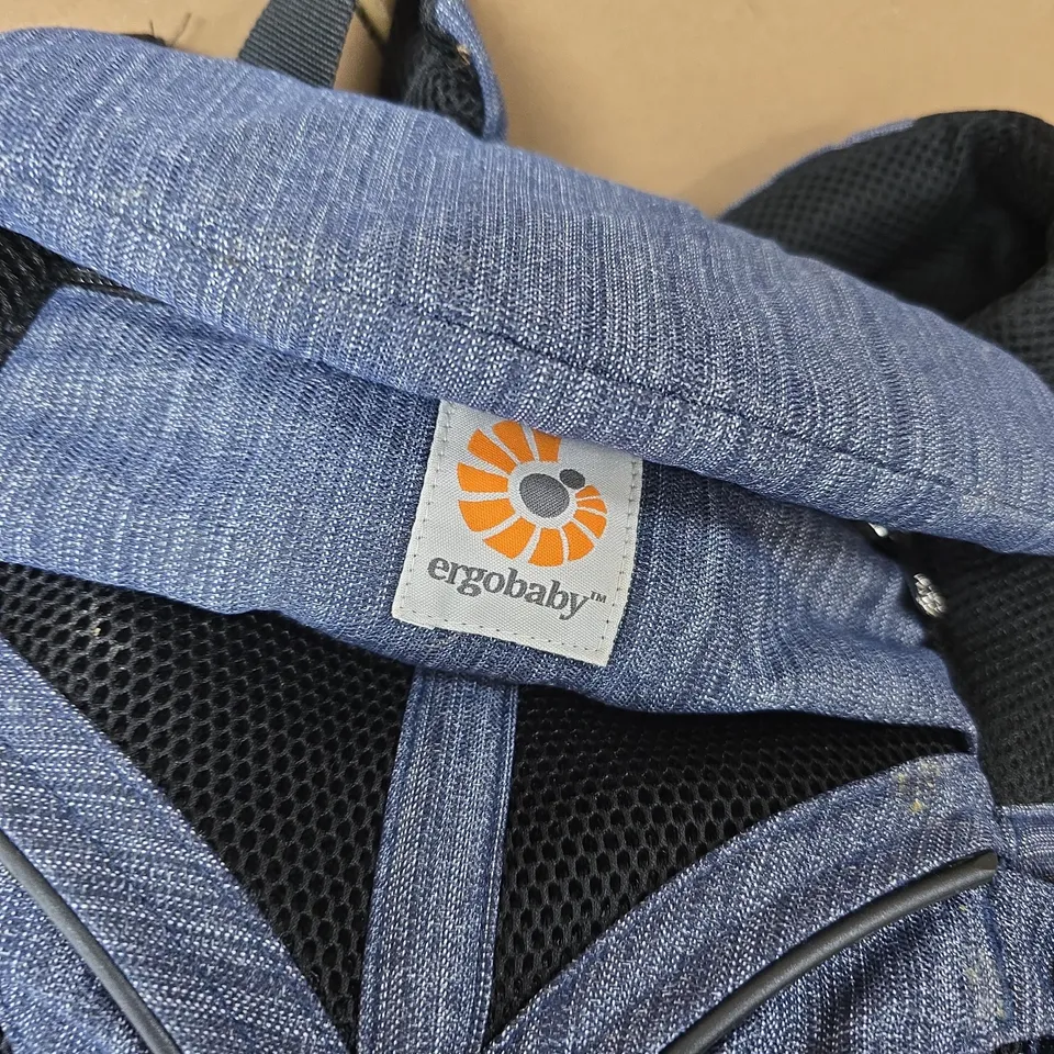 ERGOBABY BABY CARRIER – DENIM BLUE (ERGOBABY LOGO VISIBLE)