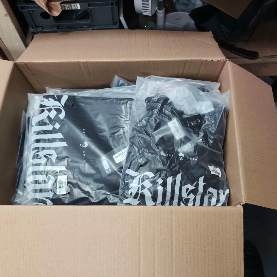 LOT OF APPROXIMATELY 50 BRAND NEW KILLSTAR CLOTHING ITEMS INCLUDES JOVIE TOPS AND HEART STEALER SKIRTS - VARIOUS SIZES