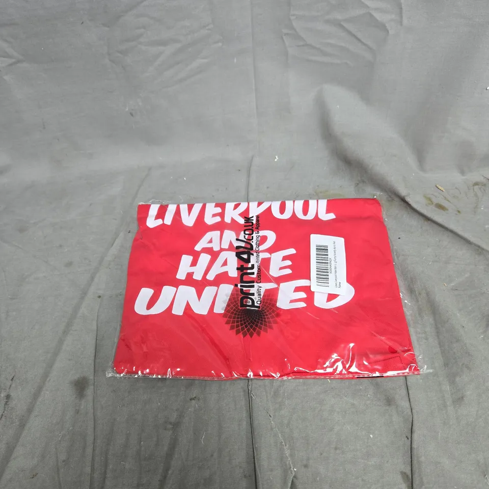 LOVE LIVERPOOL AND HATE UNITED COOKING APRON, FUNNY FOOTBALL. UNBOXED