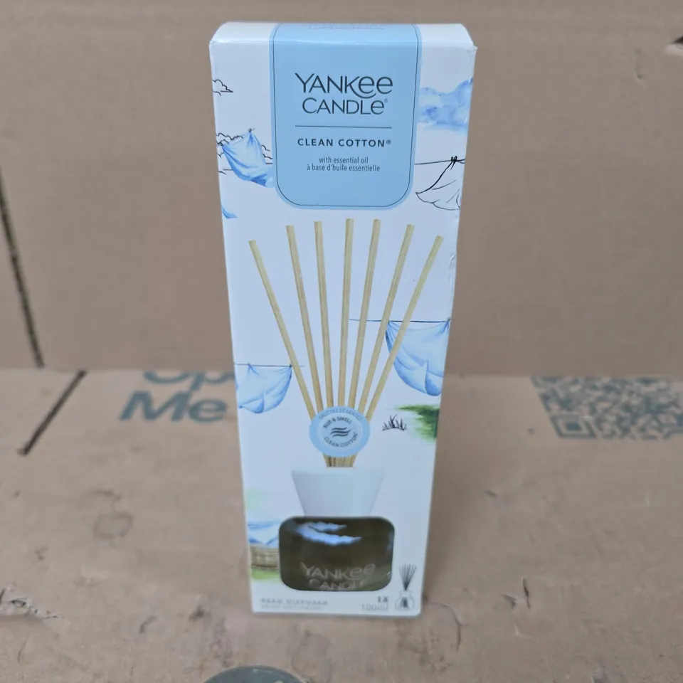 BOXED YANKEE CANDLE CLEAN COTTON REED DIFFUSER (100ML)