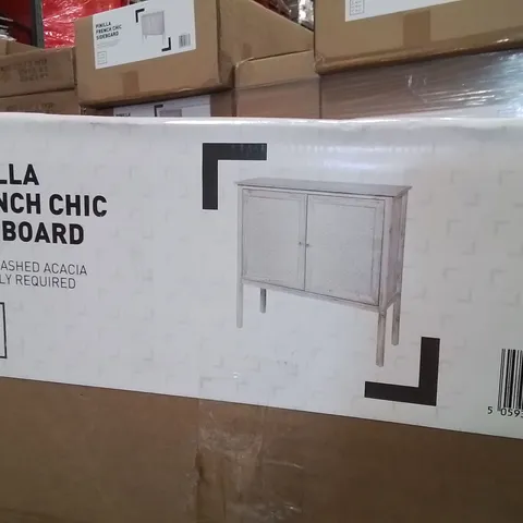PALLET CONTAINING A LARGE QUANTITY OF BRAND NEW PINILLA FRENCH CHIC SIDEBOARDS 