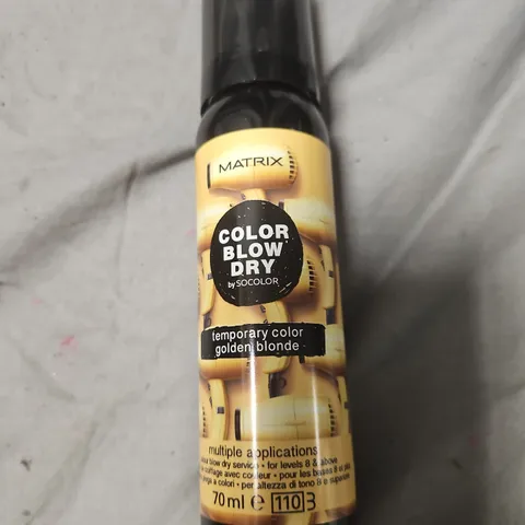 BOX OF APPROXIMATELY 24 MATRIX COLOR BLOW DRY TEMPORARY COLOR – GOLDEN BLONDE (70 ML)