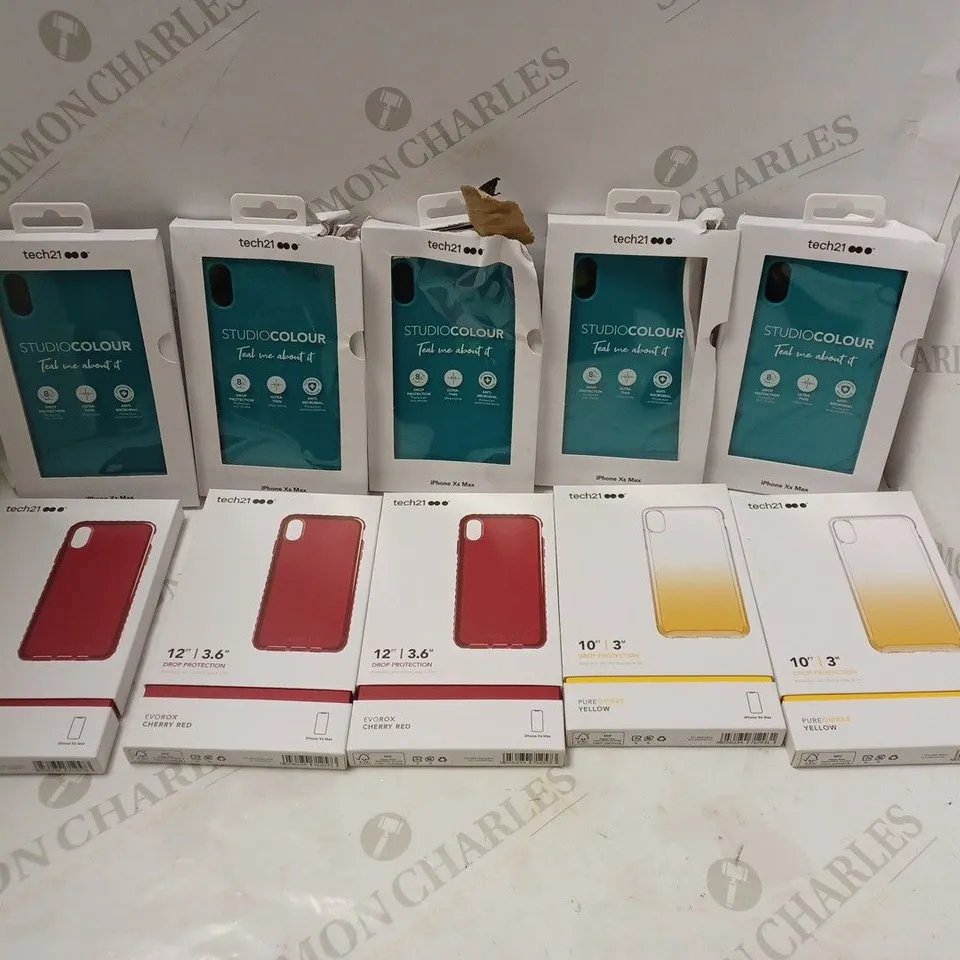 APPROXIMATELY 10 ASSORTED IPHONE XS MAX PROTECTIVE PHONE CASES 