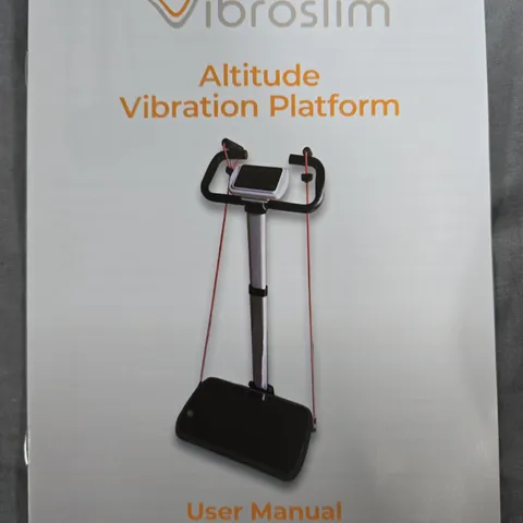 VIBROSLIM ALTITUDE VIBRATION PLATFORM β EXERCISE MACHINE (WITH USER MANUAL)