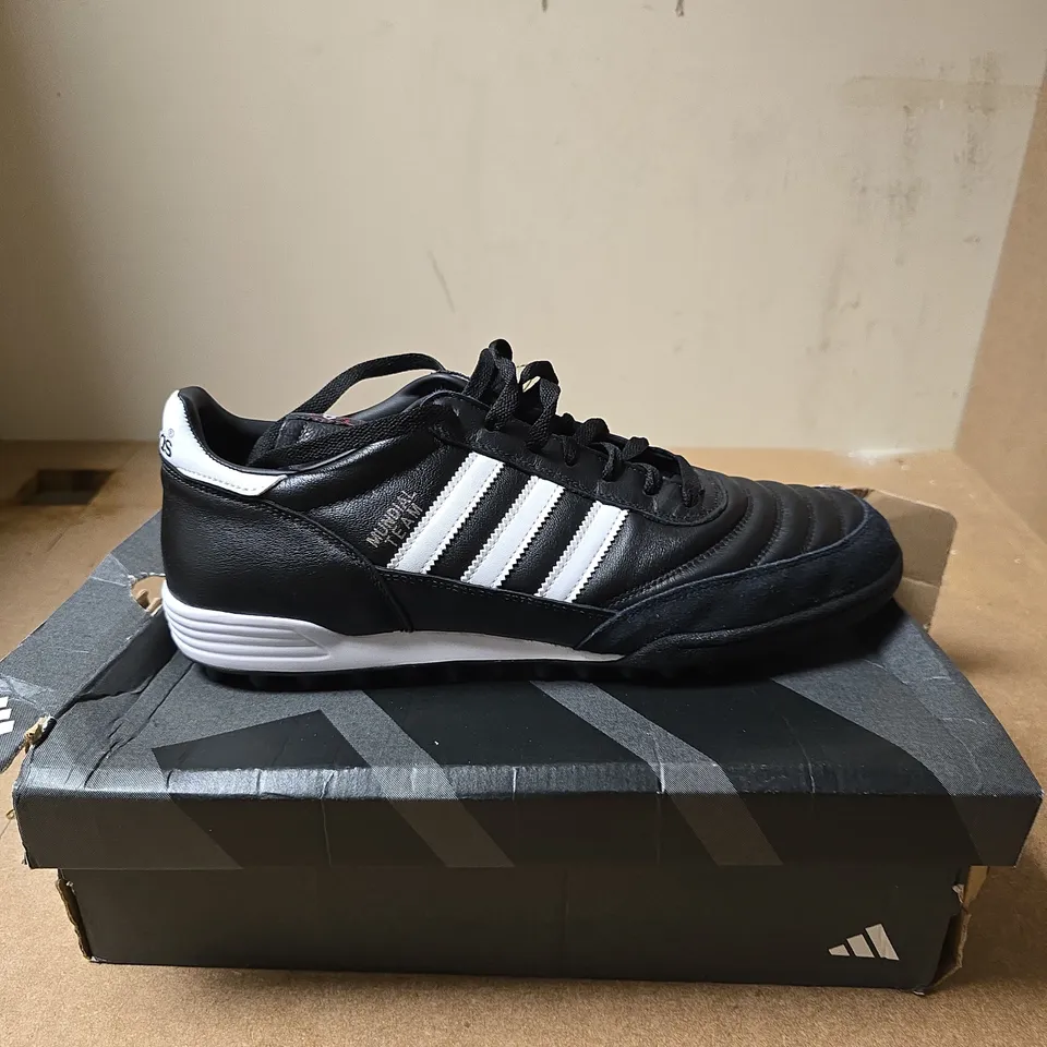 Adidas Mundial Team TF Football Boots – Black/White, UK 12.5