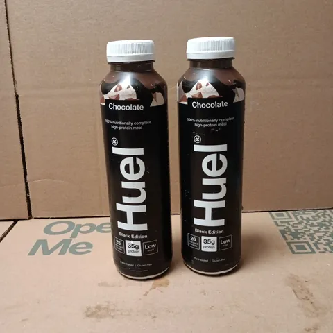TOTE OF APPROXIMATELY 7 HUEL CHOCOLATE BLACK EDITION 500ML