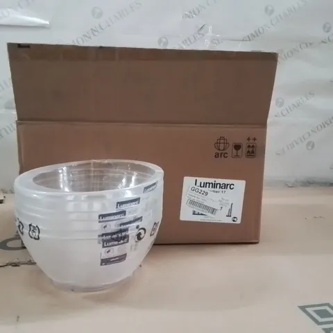 BOXED ARC COSMOS GLASS BOWLS APPROXIMATELY 24