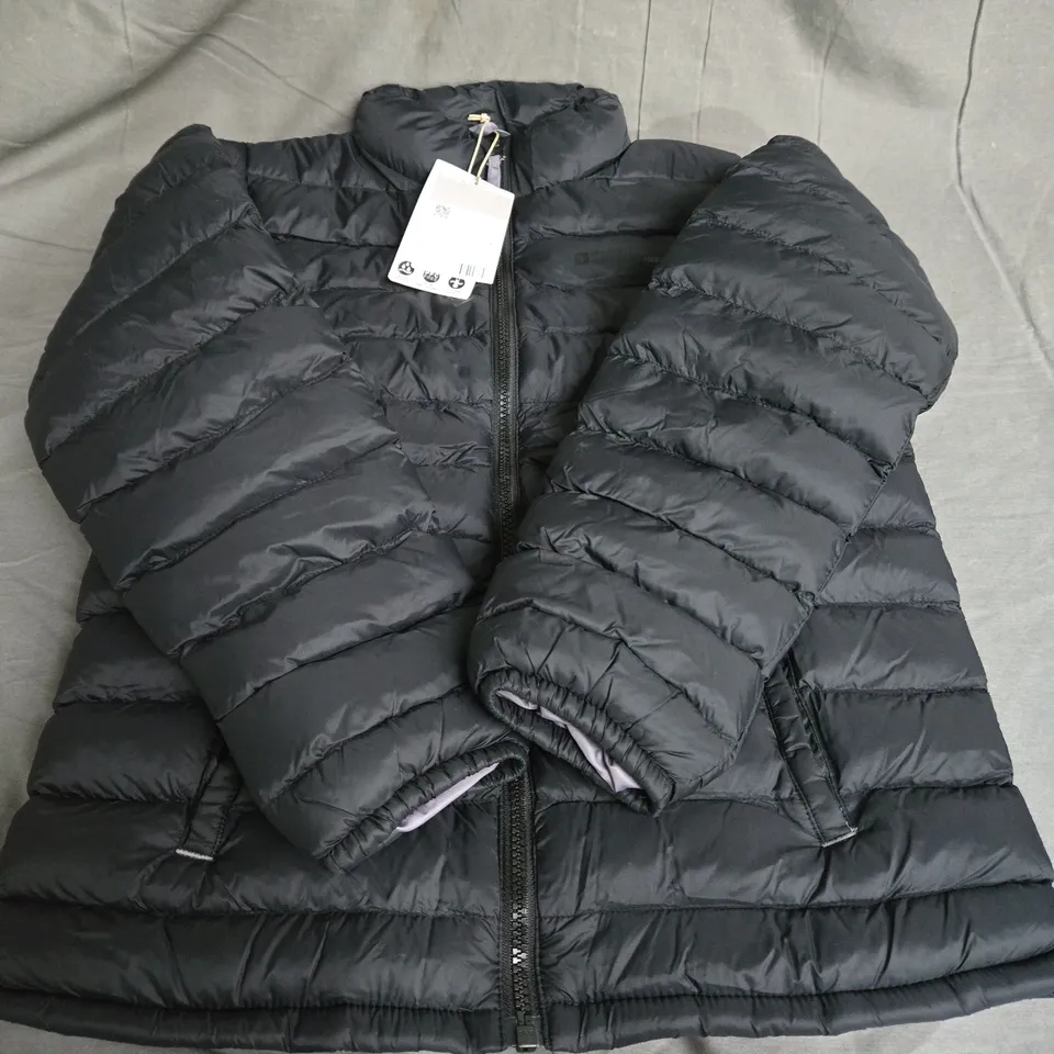 MOUNTAIN WAREHOUSE VISTA KIDS WATER RESISTANT PADDED JACKET IN BLACK SIZE 11-12YRS