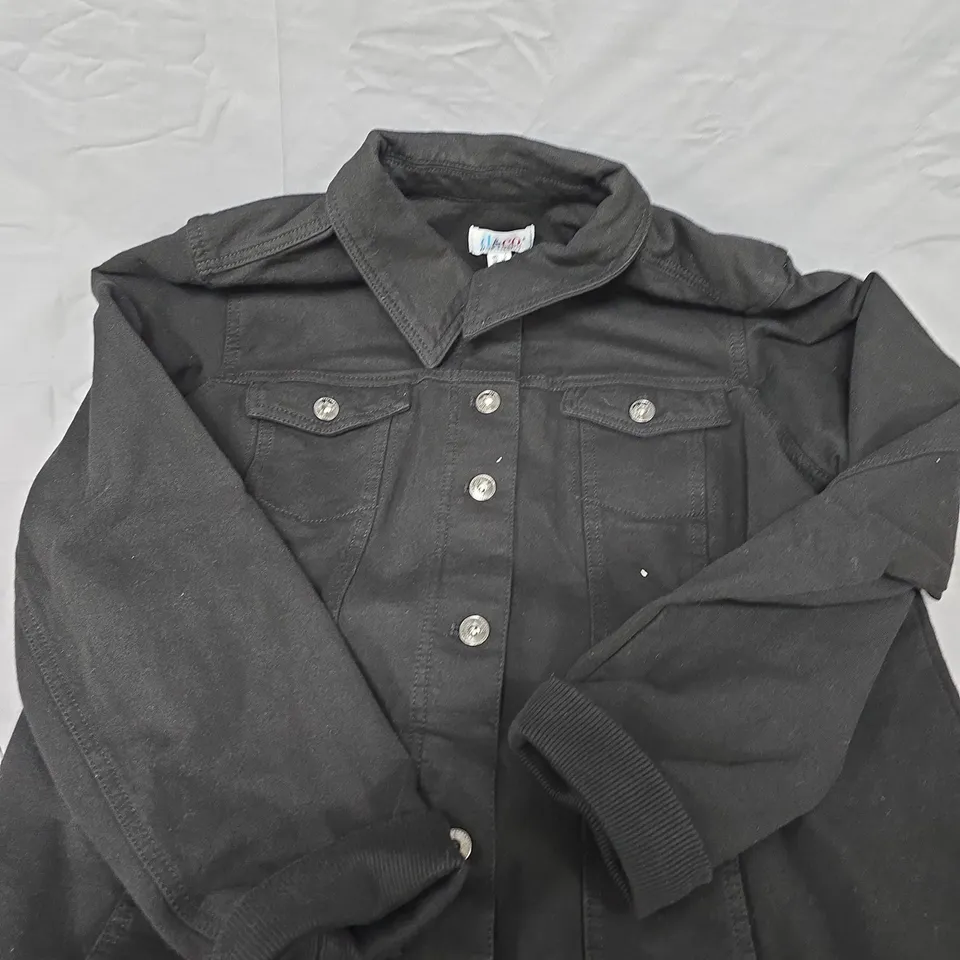 D&CO DENIM COMPANY BLACK DENIM JACKET - SIZE L