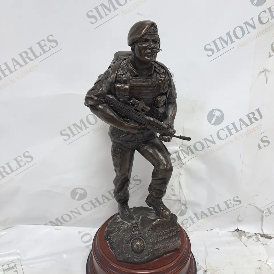 ROYAL MARINE COMMANDO KNACKERED MARINE SCULPTURE