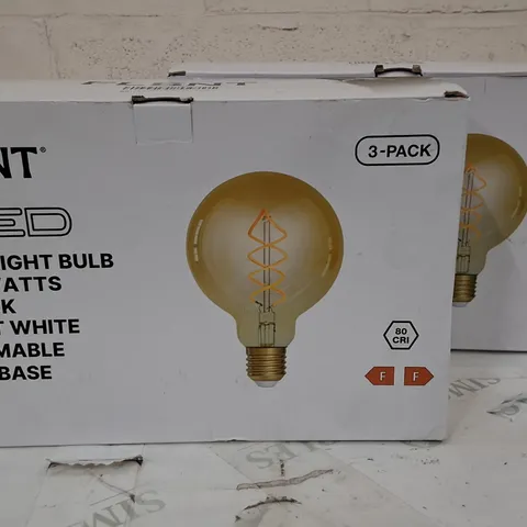 LOT OF 2 BOXED 3-PACKS OF G95 LIGHT BULBS