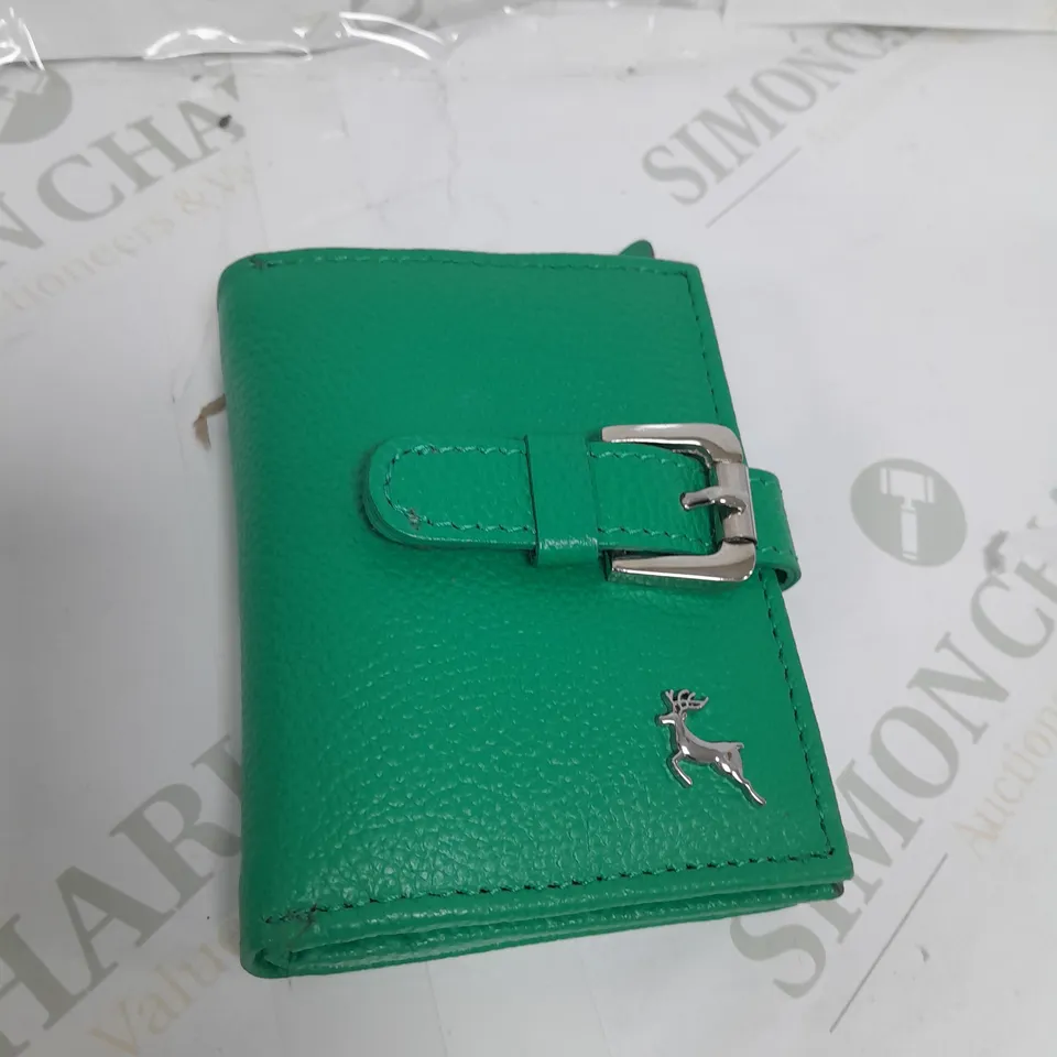 ASHWOOD STELLA RFID LEATHER PURSE - GREEN