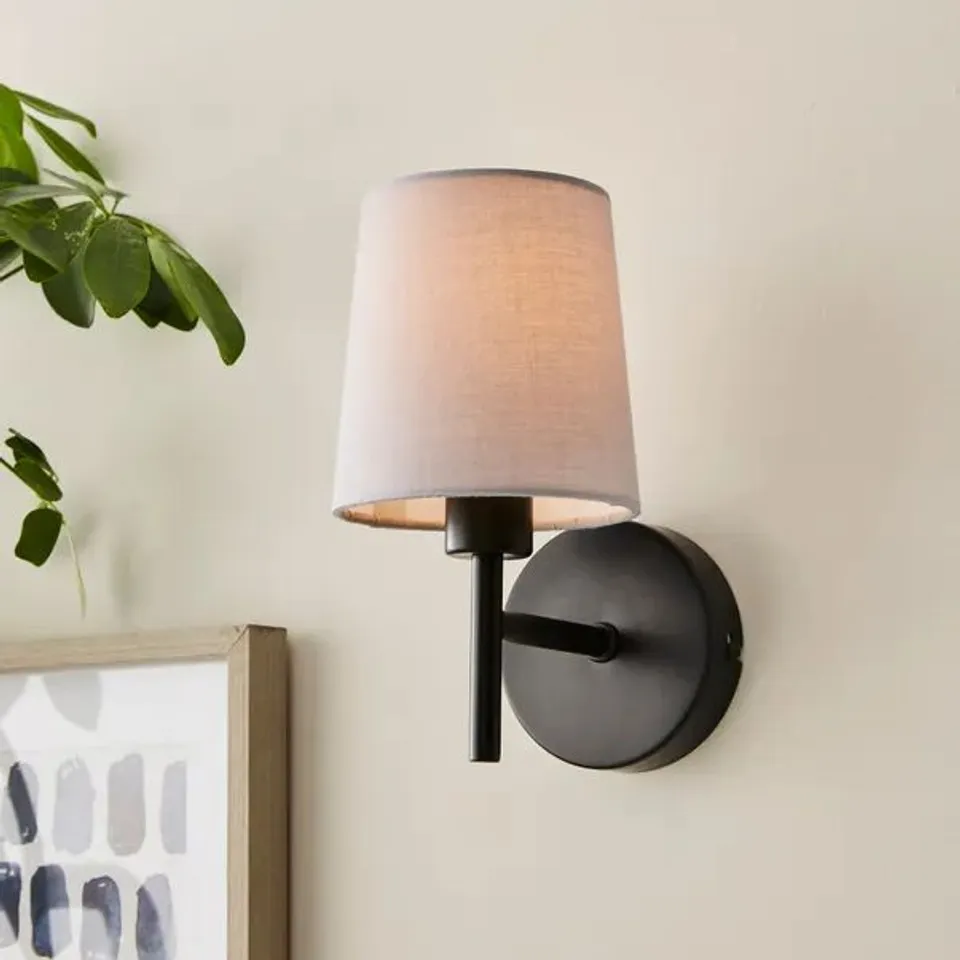 BOXED PRESCOT WALL LIGHT - GREY
