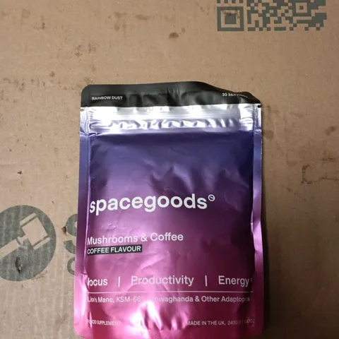 SPACEGOODS MUSHROOMS & COFFEE – COFFEE FLAVOUR VEGAN DIETARY SUPPLEMENT (UK MADE)