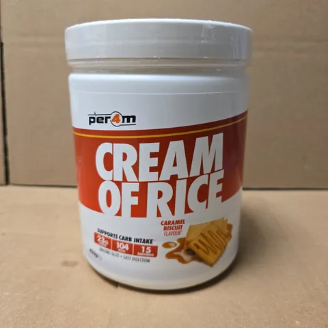PER4M CREAM OF RICE – CARAMEL BISCUIT FLAVOUR, 450 G