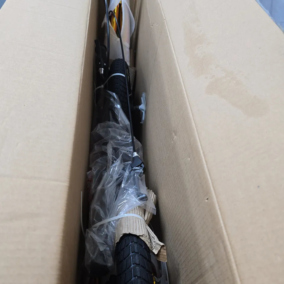 BOXED ZINC 12 INCH BMX SCOOTER IN NEOCHROME - COLLECTION ONLY RRP £149.99