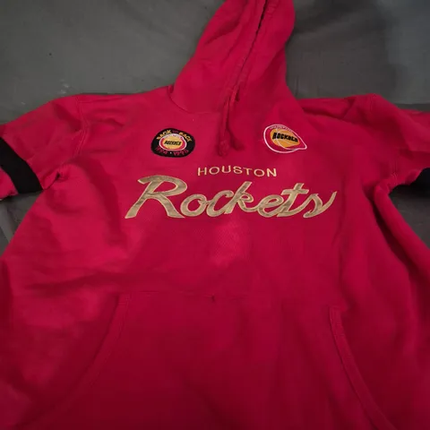 MITCHELL & NESS HOUSTON ROCKET RED HOODIE - 2XL