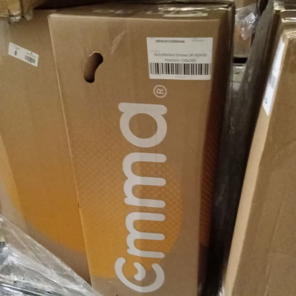 BOXED AND ROLLED MANUFACTURER REFURBISHED EMMA UK HYBRID MATTRESS 150 X 200CM (KING SIZE)