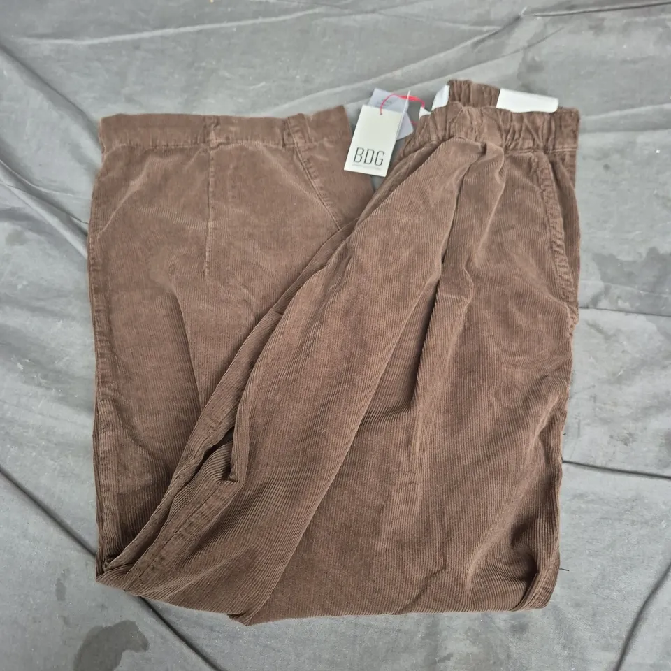 BDG URBAN OUTFITTERS BOBBI LOW RISE BAGGY COCOON CORDUROY TROUSERS – XS