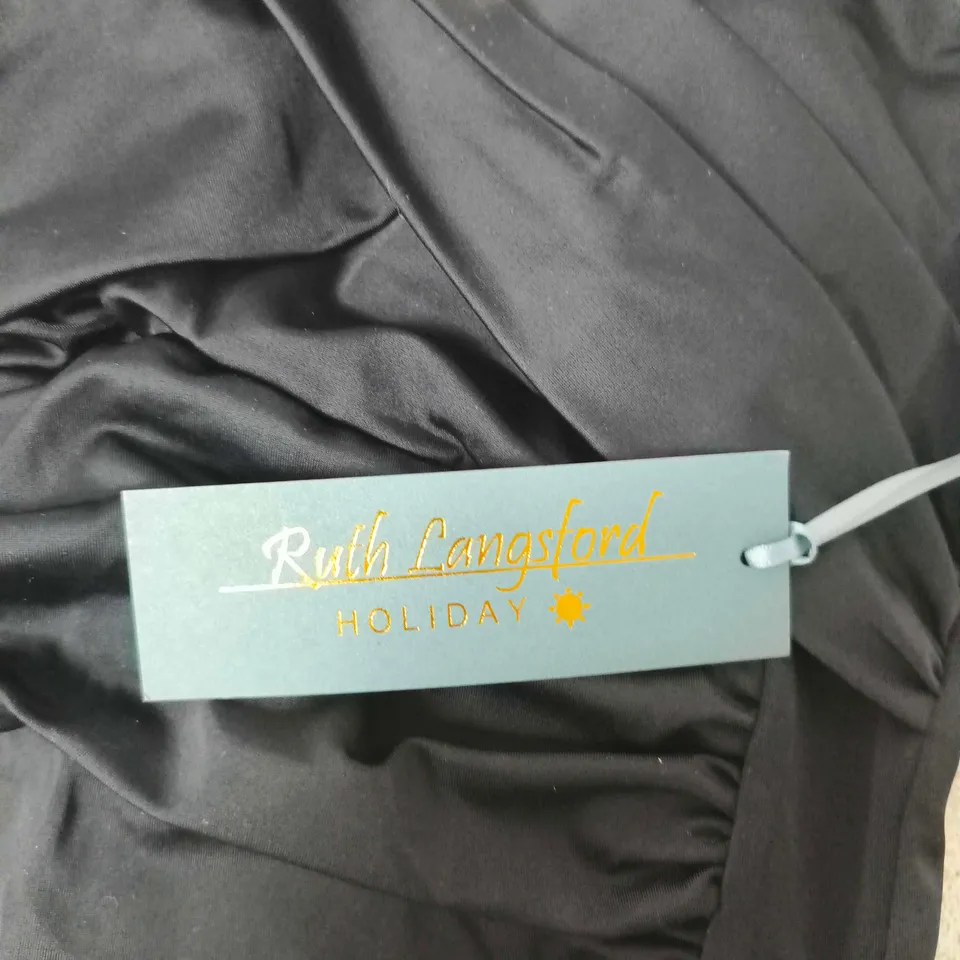 RUTH LANGSFORD HOLIDAY BLACK SWIMSUIT – UK 10