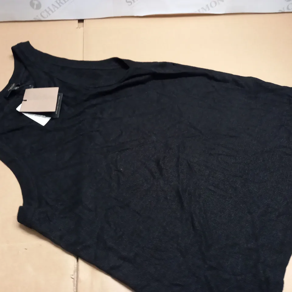 MASSIMO DUTTI BLACK VEST - UK 12