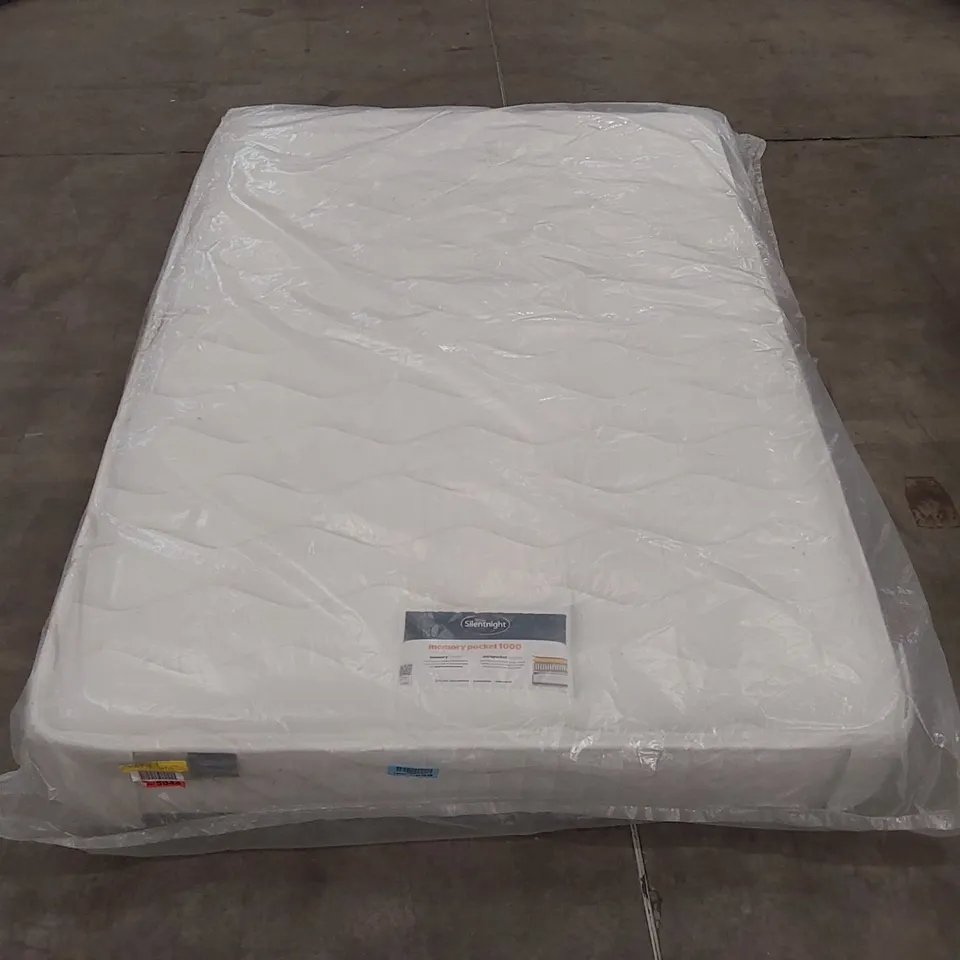 QUALITY BAGGED SILENTNIGHT MEMORY POCKET 1000 4'6" DOUBLE MATTRESS