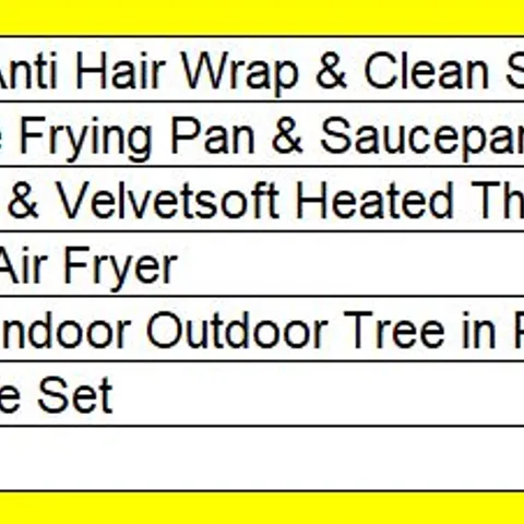 PALLET OF APPROXIMATELY 7 ASSORTED PRODUCTS TO INCLUDE; 