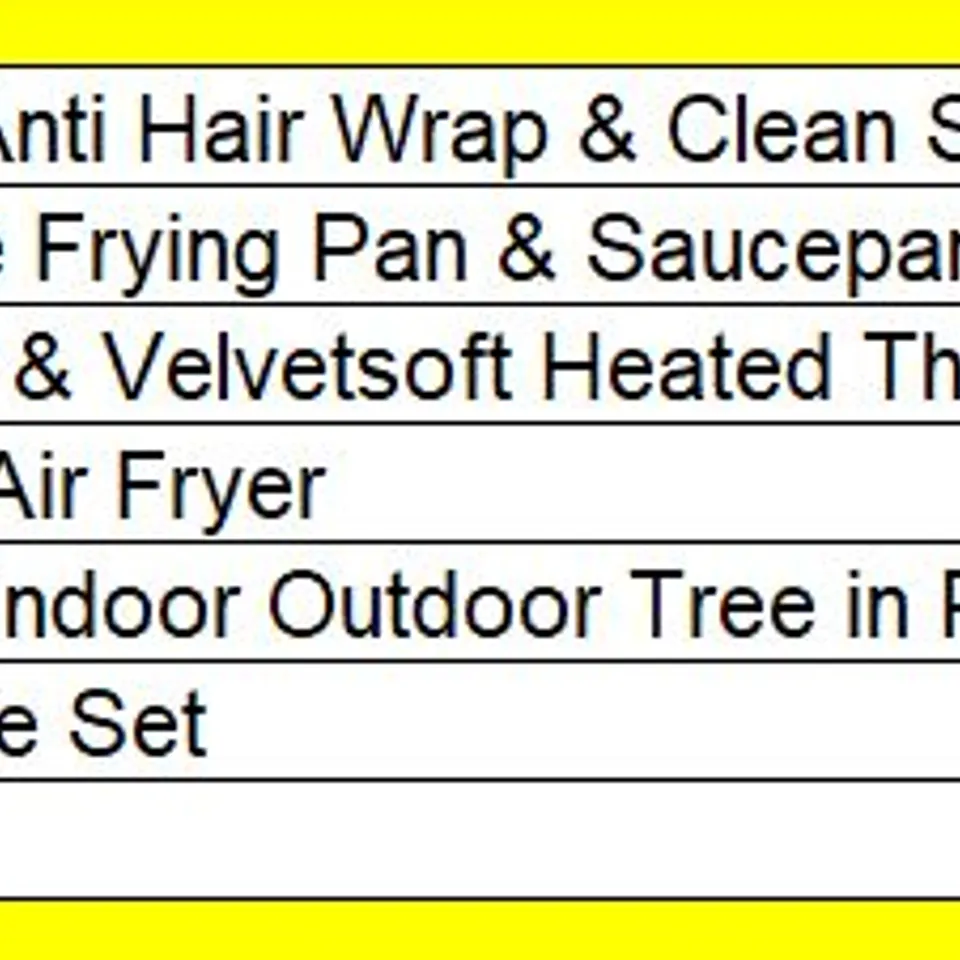 PALLET OF APPROXIMATELY 7 ASSORTED PRODUCTS TO INCLUDE; 