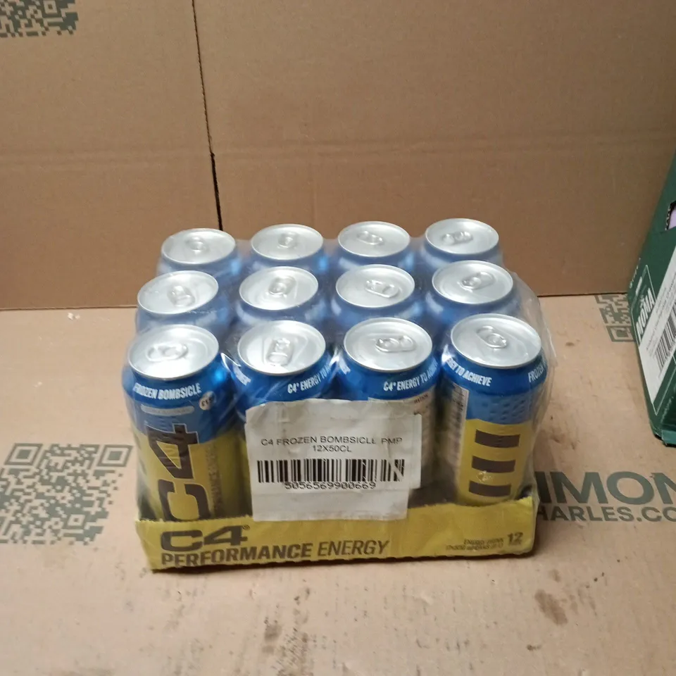 C4 ENERGY FROZEN BOMBSICLE – 12 X 50 CL BULK CARTON