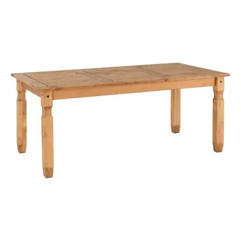 BOXED CORONA 6' DINING TABLE - DISTRESSED WAXED PINE (2 BOXES)