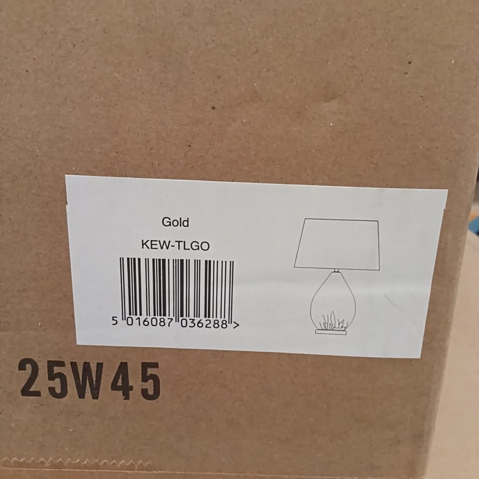 BOXED ENDON LIGHTING KEW-TLGO KEW GOLD EFFECT