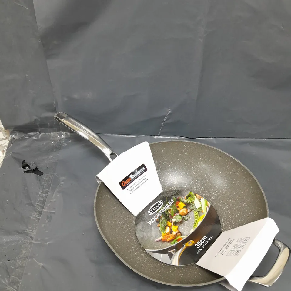 STELLAR ROCKTANIUM 30CM NON-STICK WOK 