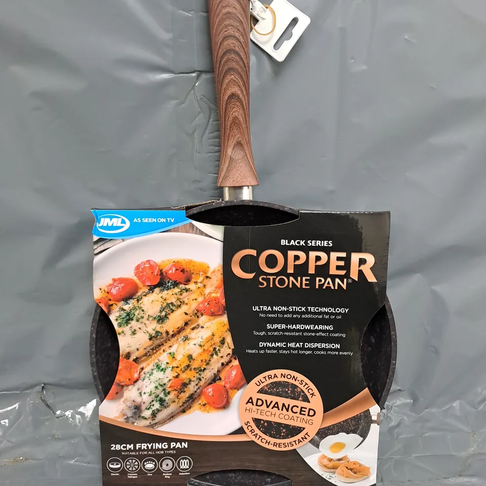 BOXED JML BLACK SERIES COPPER STONE PAN