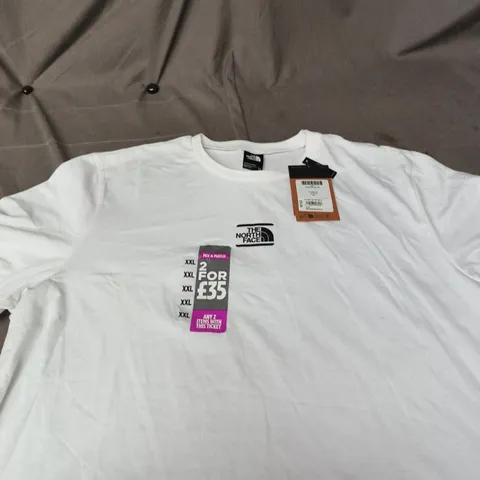 THE NORTH FACE M TABLE TEE – WHITE – XXL