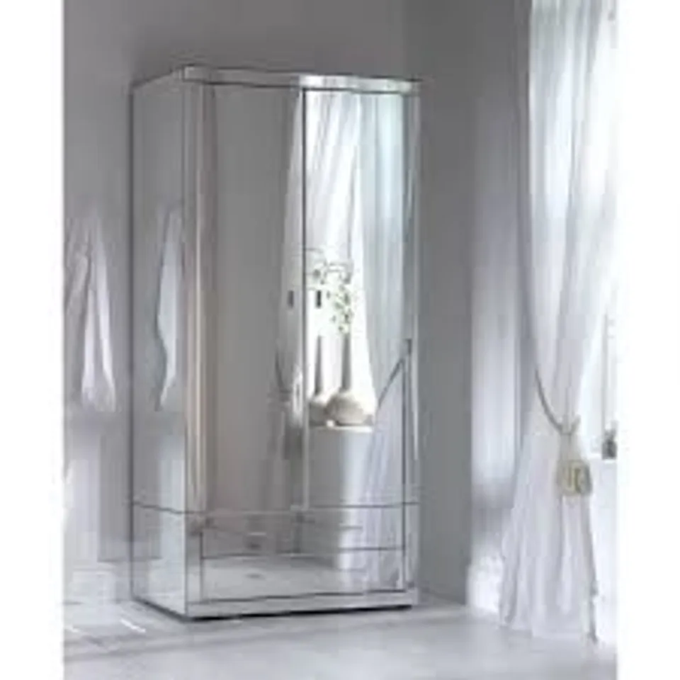 BRAND NEW BOXED HOMESDIRECT365 ROMANO MIRRORED WARDROBE(3 BOXES)