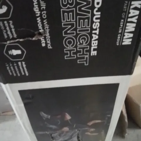 BOXED KAYMAN ADJUSTABLE WEIGHT BENCH