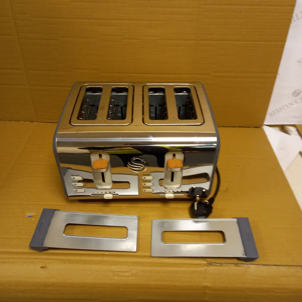 SWAN NORDIC 4-SLICE TOASTER - GREY