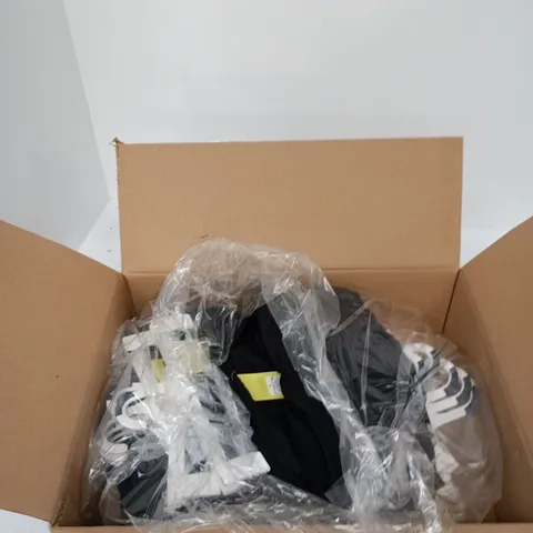 BOX OF APPROXIMATELY 12 ALL IN MOTION MID RISE SHORTS IN ASSORTED SIZES