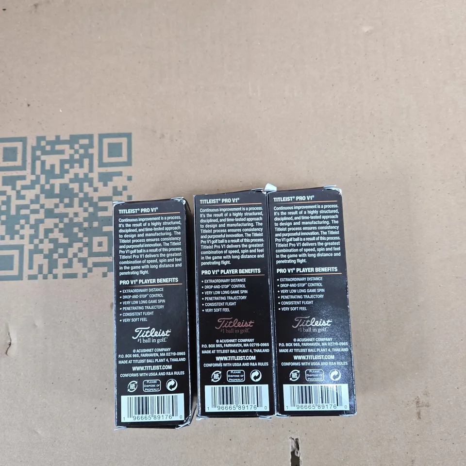 TITLEIST PRO V1 GOLF BALLS – 3 BOXES